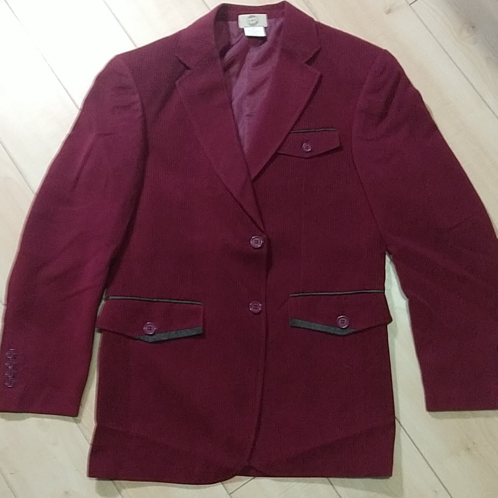 Maroon Corderal Travel Jacket